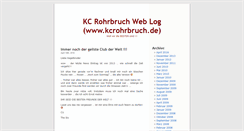 Desktop Screenshot of news.kcrohrbruch.de